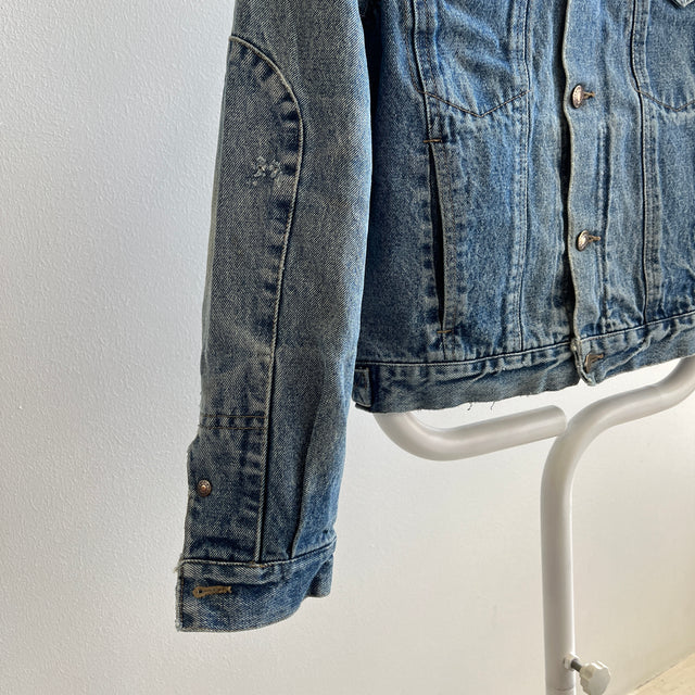 1990s Calvin Klein Denim Jacket with Rad Sleeve Detailing – Red Vintage Co