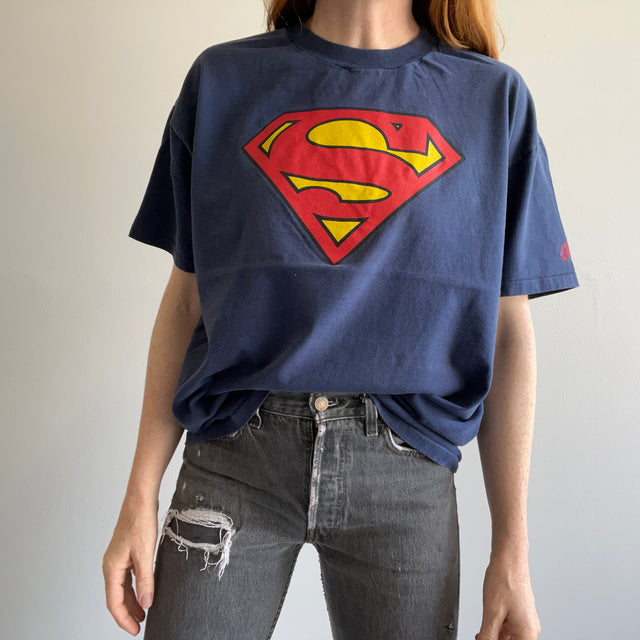 1994 Superman Cotton T-Shirt Red Vintage Co
