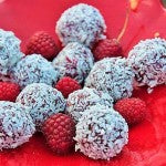 Raw Raspberry Coconut Balls