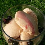 Peach and Prosecco Ice Cream