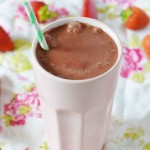 Chilli chocolate strawberry smoothie