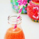 pink pineapple froothie smoothie