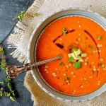 Intense Tomato Soup with Maftoul