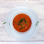 slow roasted tomato and garli soup