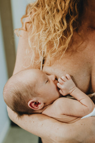 Breastfeeding newborn