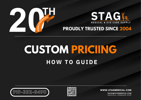 Custom Pricing - Eye Care Supply - How to Guide from Stag Medical & Eye Care Supply.