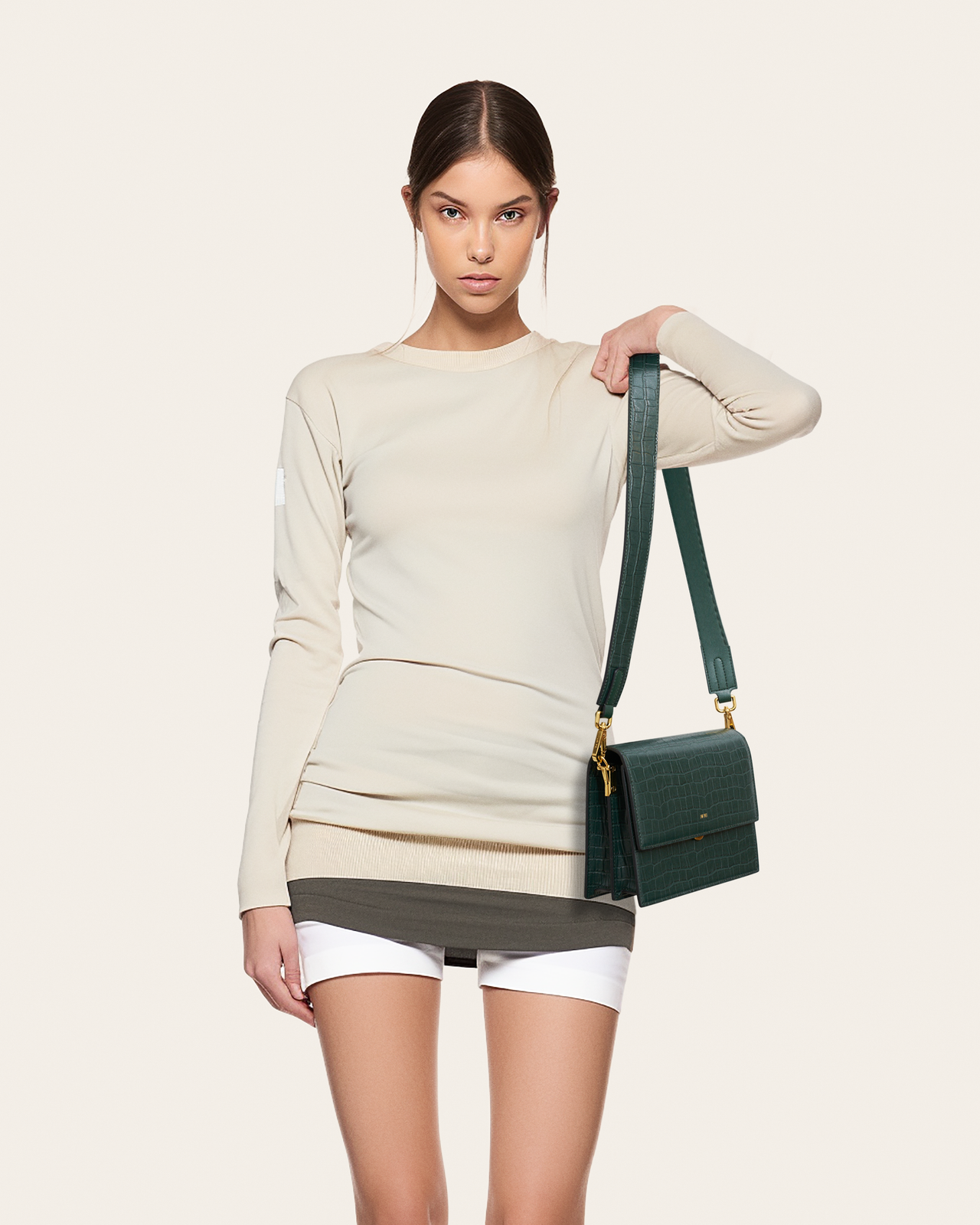 JW Pei Mini Flap Bag - Ivory Lizard – Night Market PH