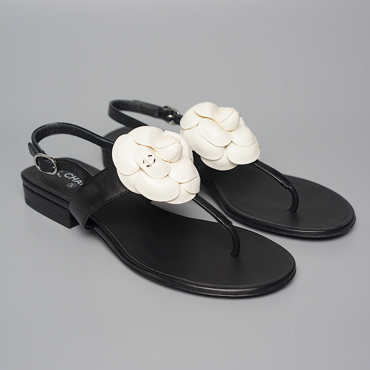 Sandals  Velvet black  Fashion  CHANEL