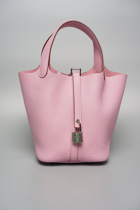 AliciaShop NEW PICOTIN LOCK 18 Bag in 4B Biscuit Color TC calfskin GHW