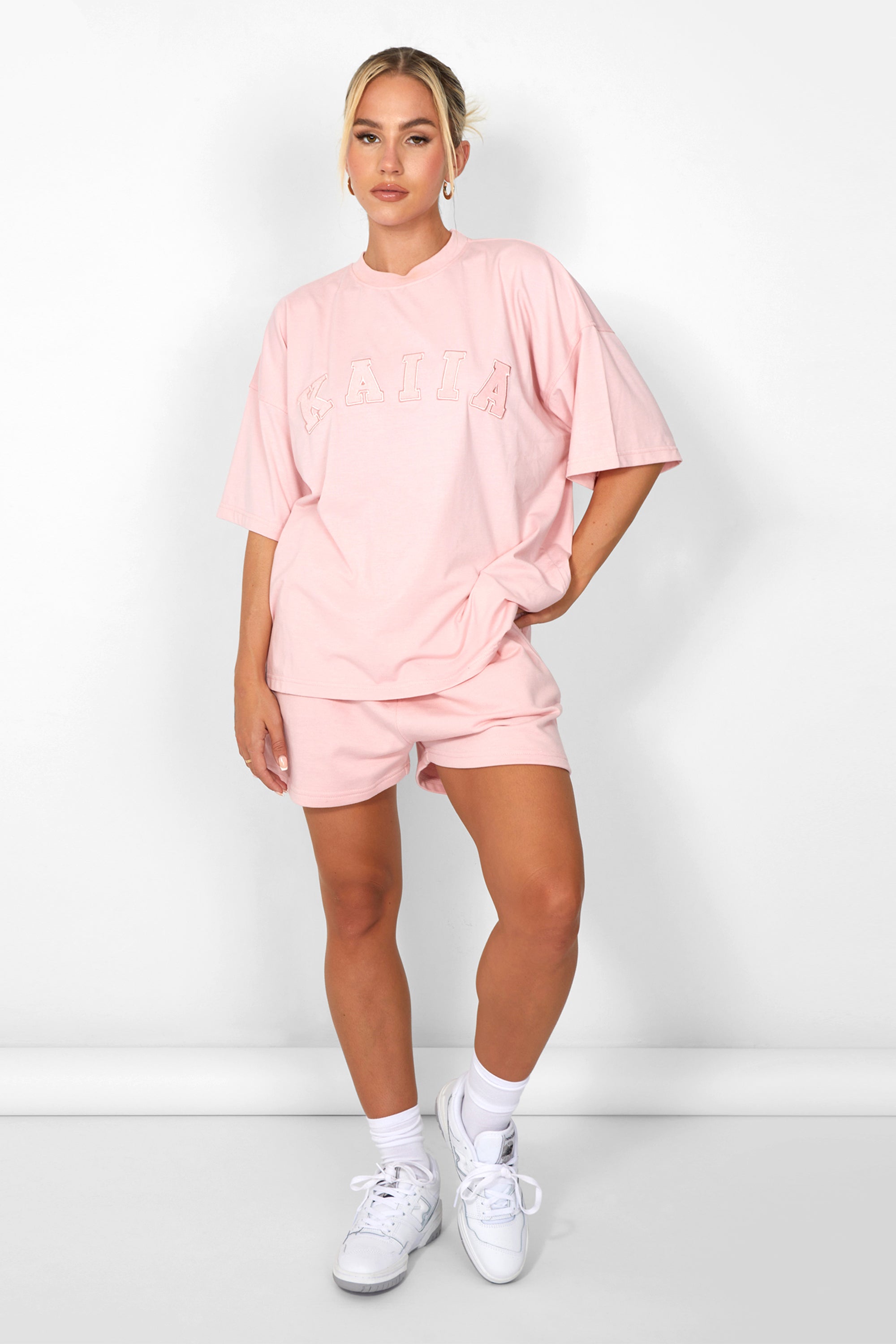 Kaiia Oversized T-shirt Soft Pink UK 20 product