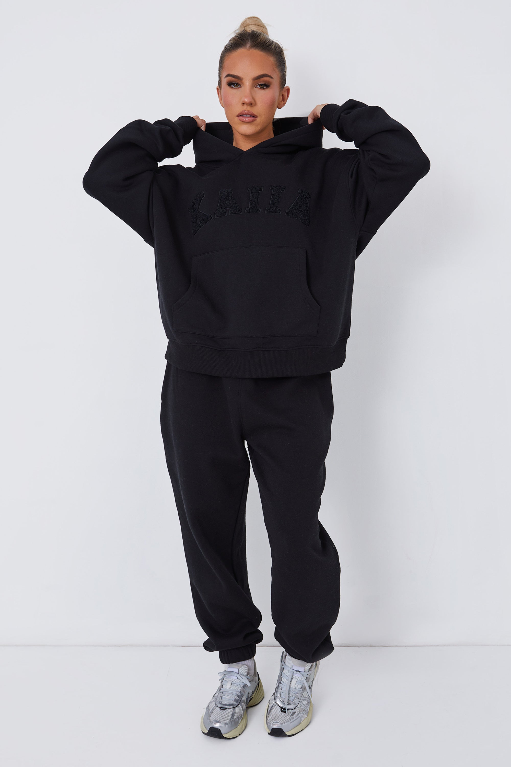 Image of Relaxed Fit Cuffed Jogger Black