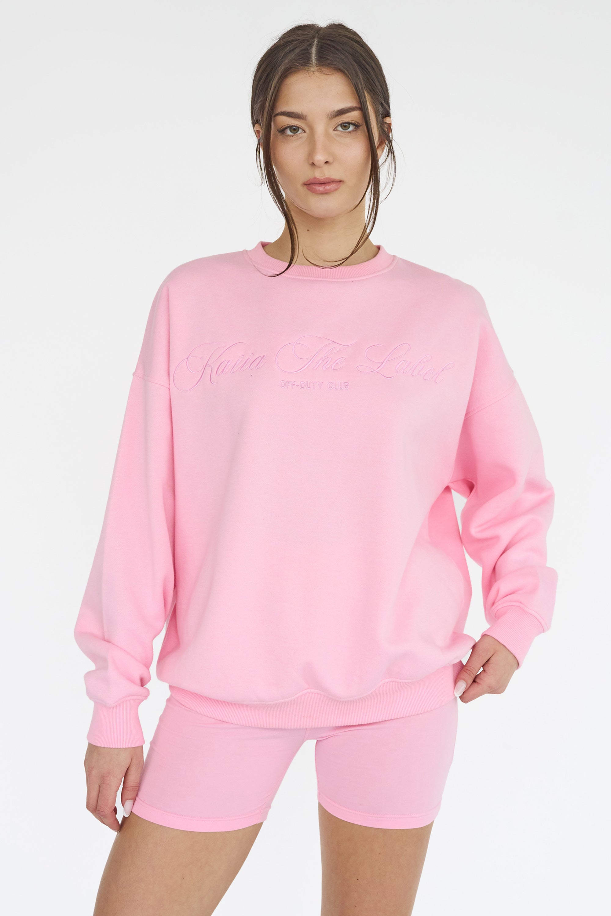 Image of Kaiia the Label Logo Sweatshirt Pink