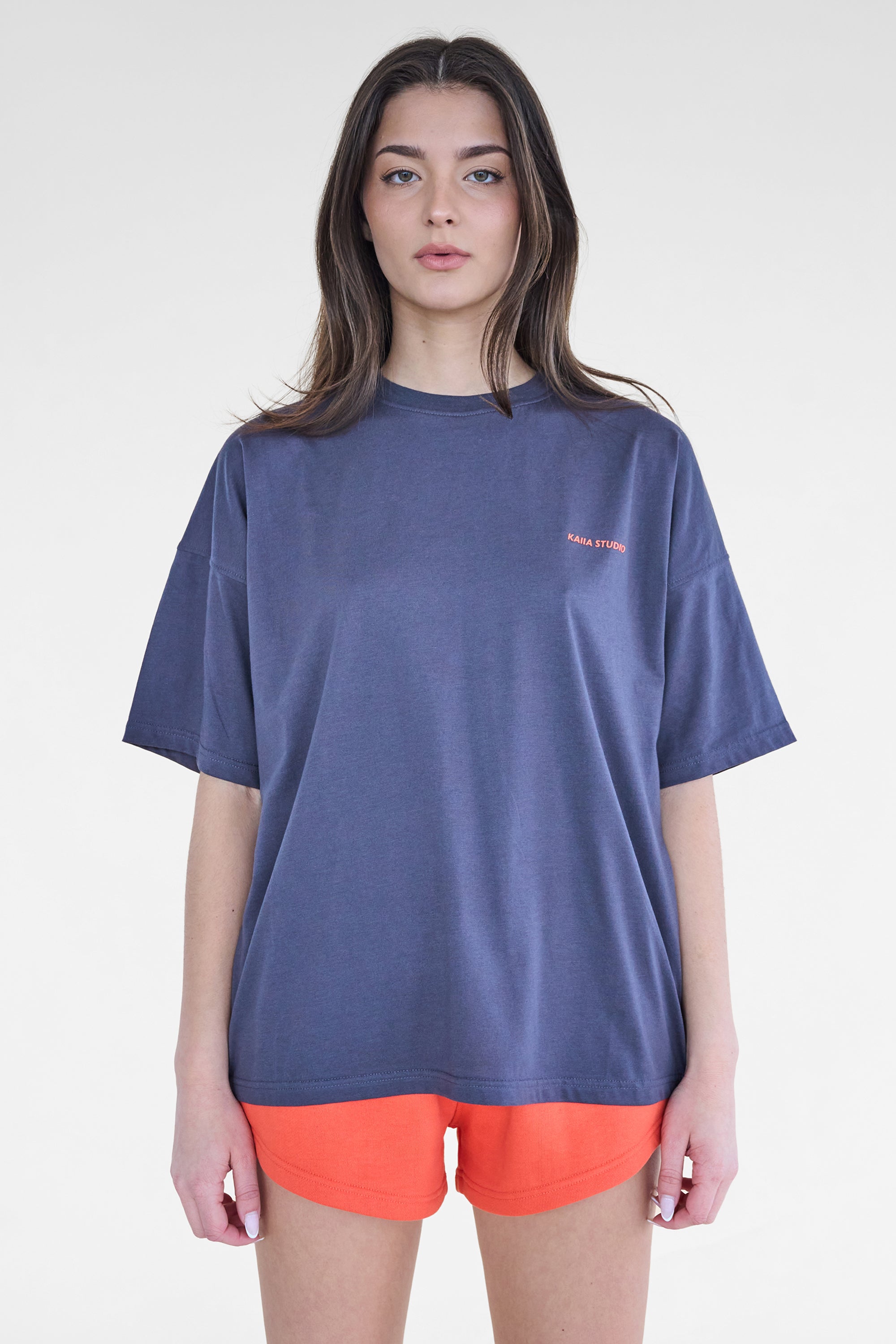 Image of Kaiia Studio Oversized T-shirt Charcoal