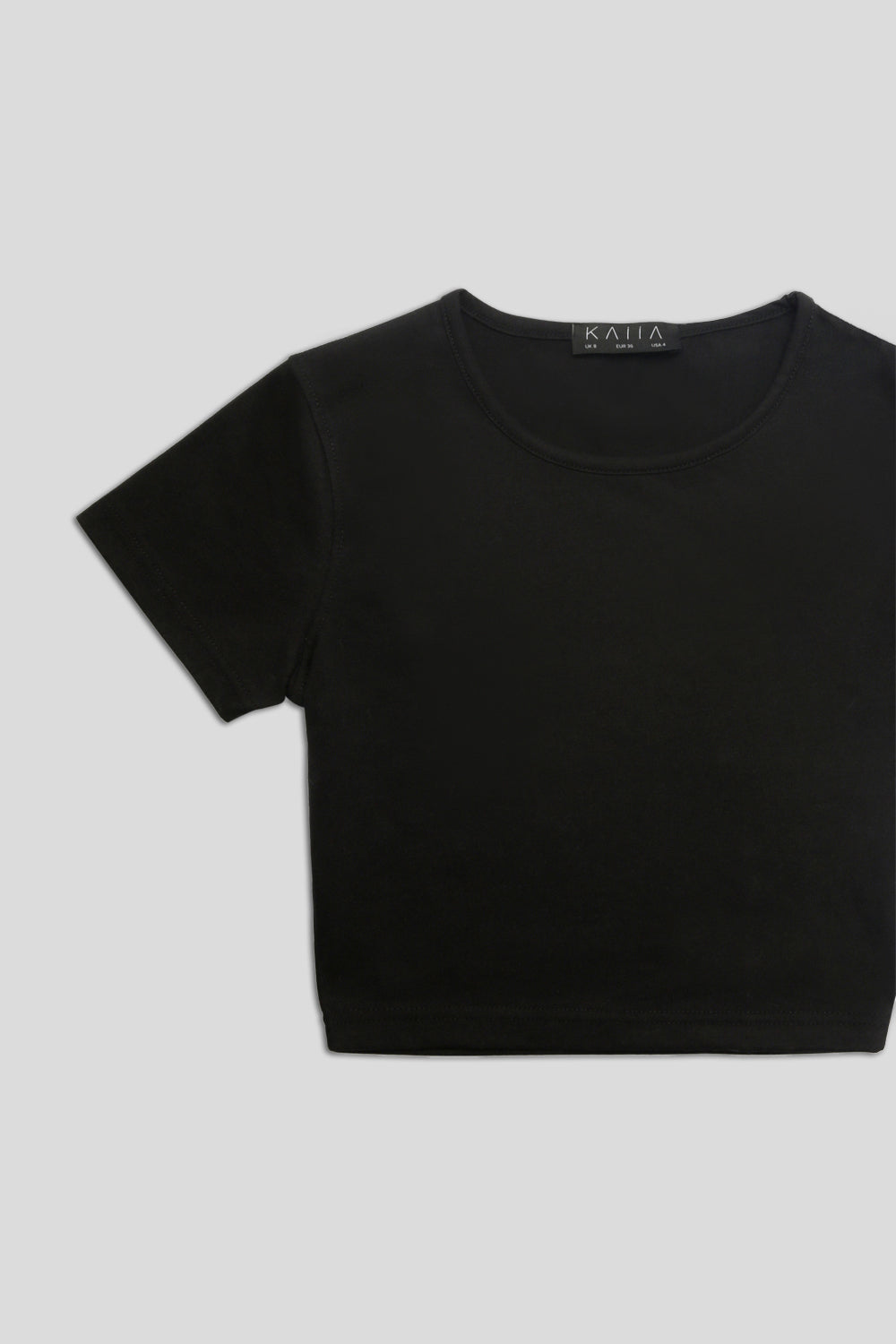 Image of FITTED T-SHIRT BLACK