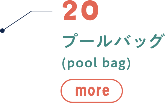 20 プールバッグ(pool bag)MORE