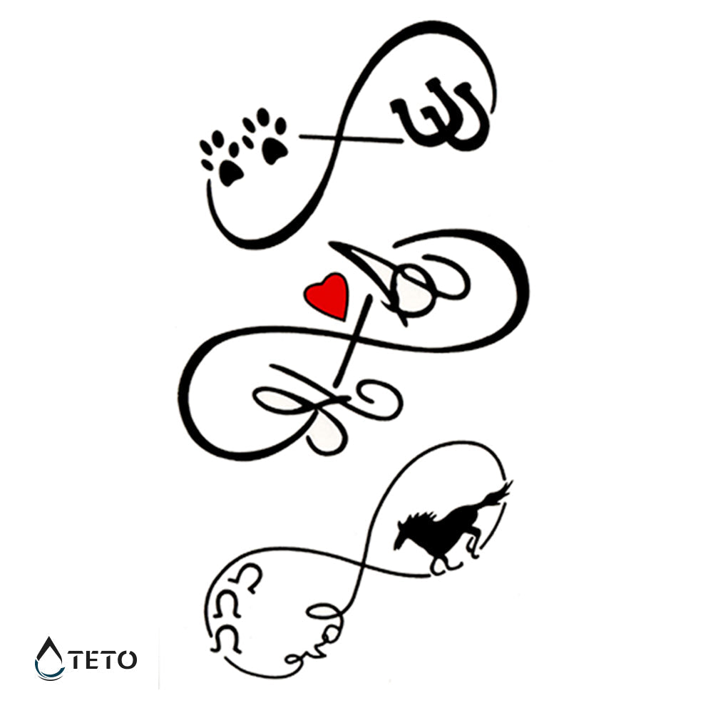 Teto - Tatuajes Temporales - Infinitos de animales y amor - Set Pequeño -  Teto.do – Mercados Latam