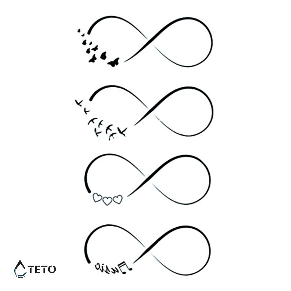 Teto - Tatuajes Temporales - Infinito de aves y corazones - Set Pequeño -  Teto.do – Mercados Latam