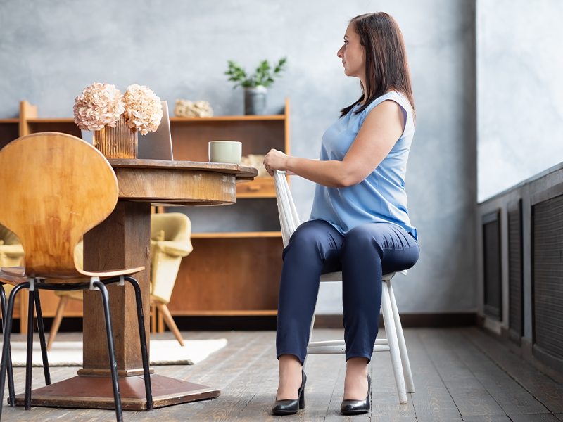 seated spinal twists