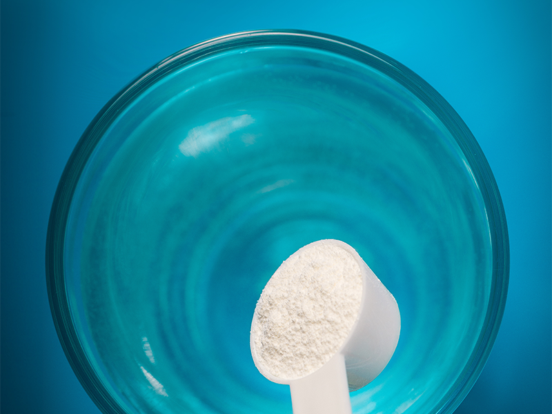 Measuring correct dose of creatine powder