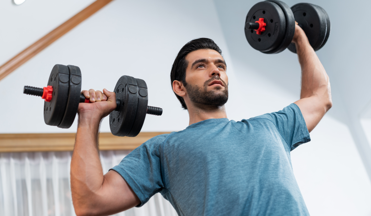 man working out