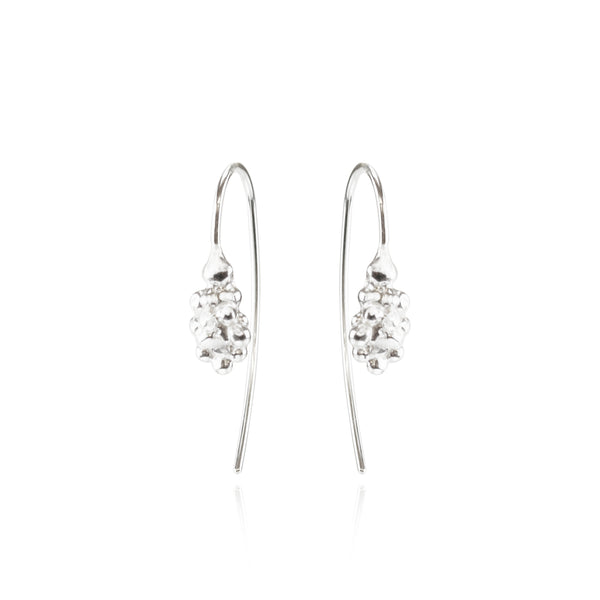 Silver Long Fish Hook Earrings – Mounir Jewellery