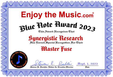 Synergistic Research MASTER fuse Award