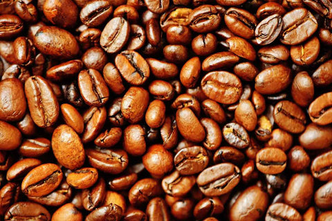 Oil on coffee beans medium roast coffee beans