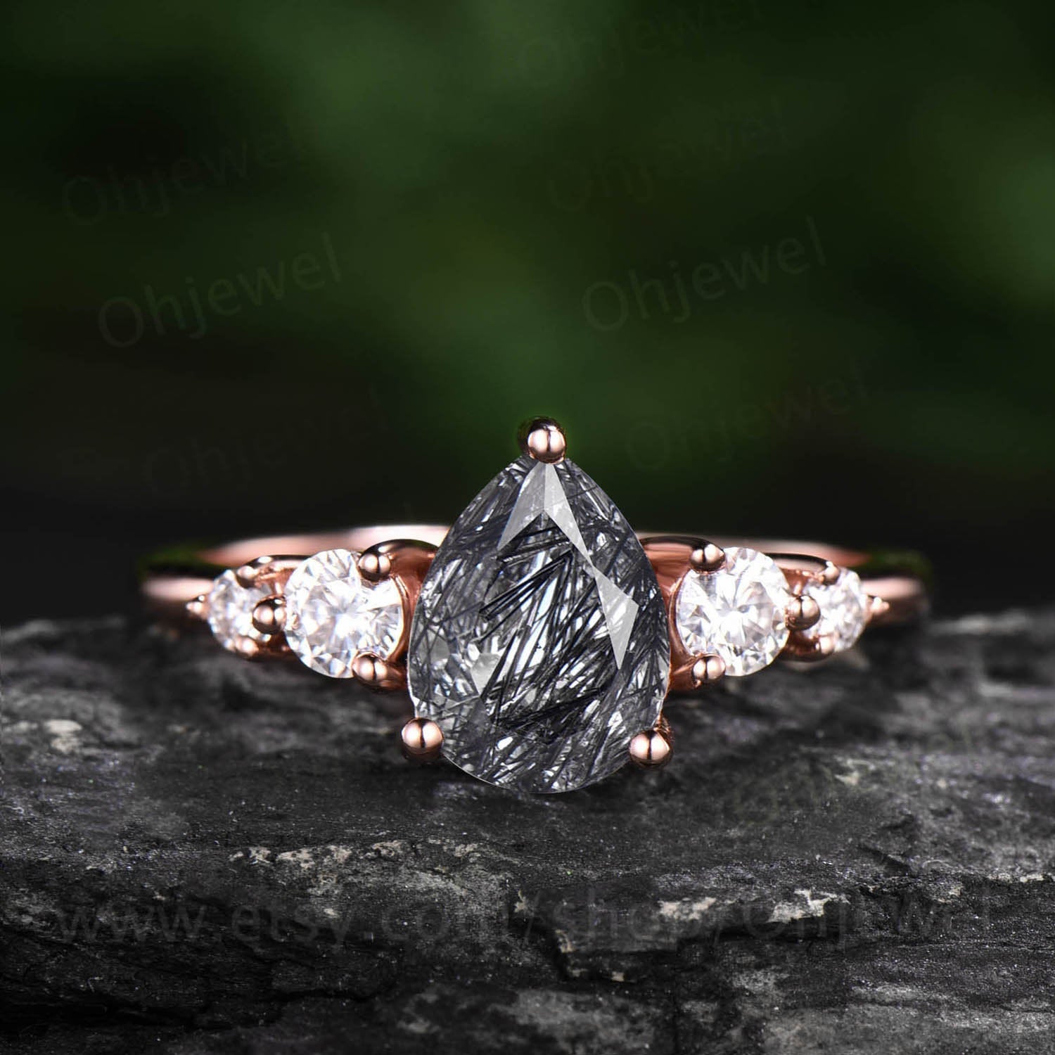 Estate Five Stone Diamond Promise Ring | Burton's – Burton's Gems and Opals