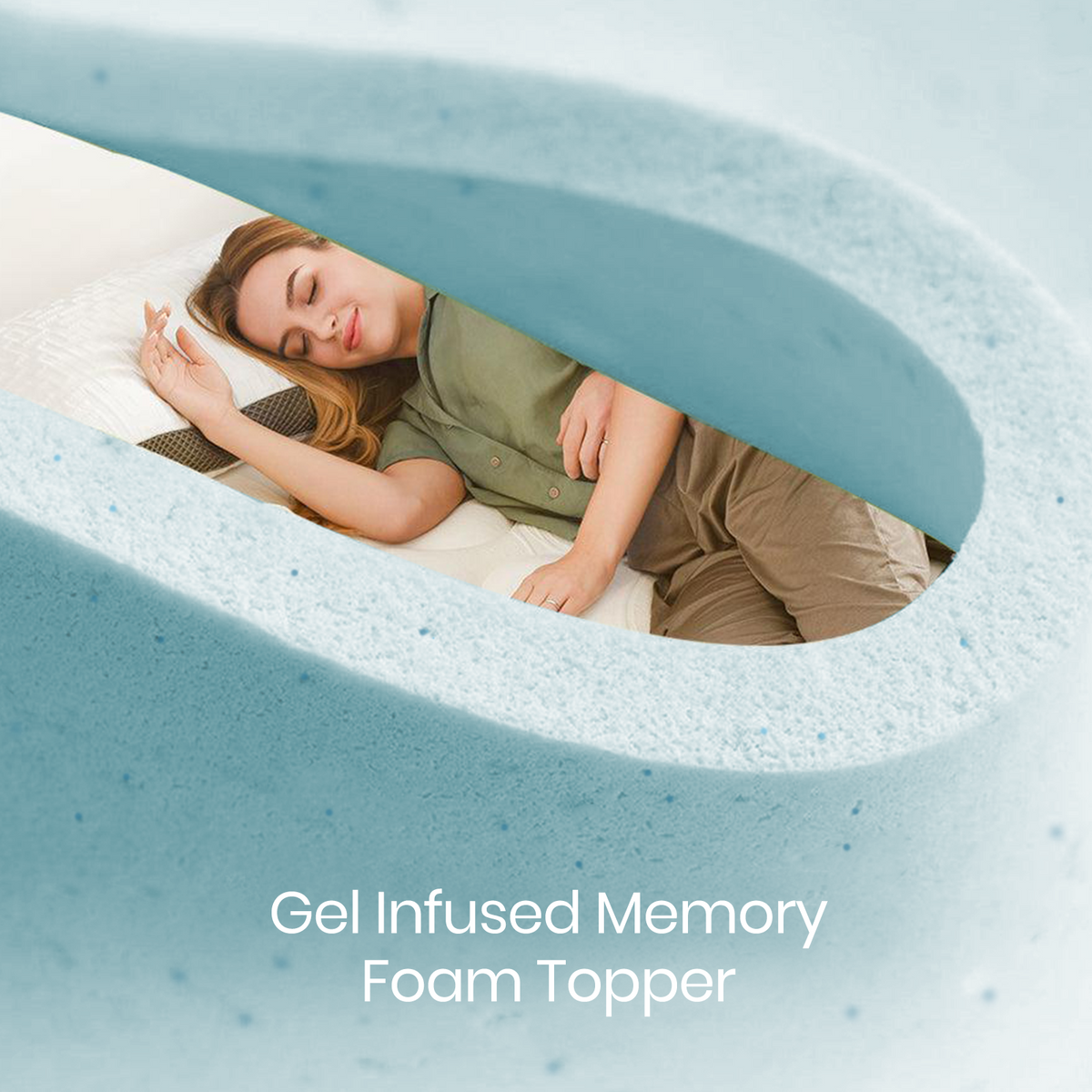 gel infused memory foam topper valmori spring mattress