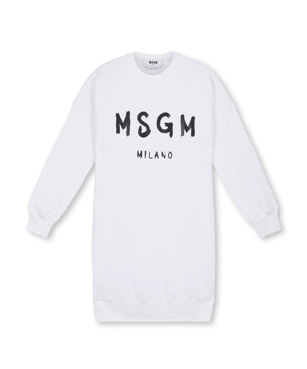 MSGM 원피스 Cotton dress with brushed logo