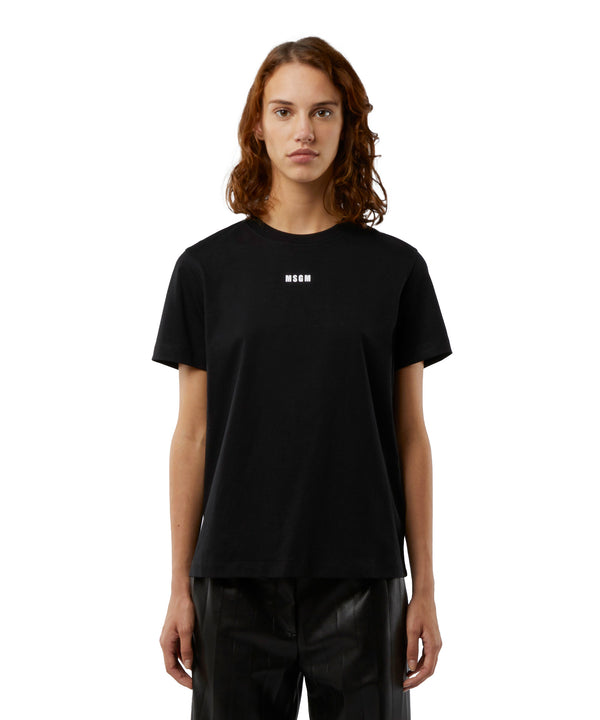 MSGM 티셔츠 Cotton T-shirt with micro logo