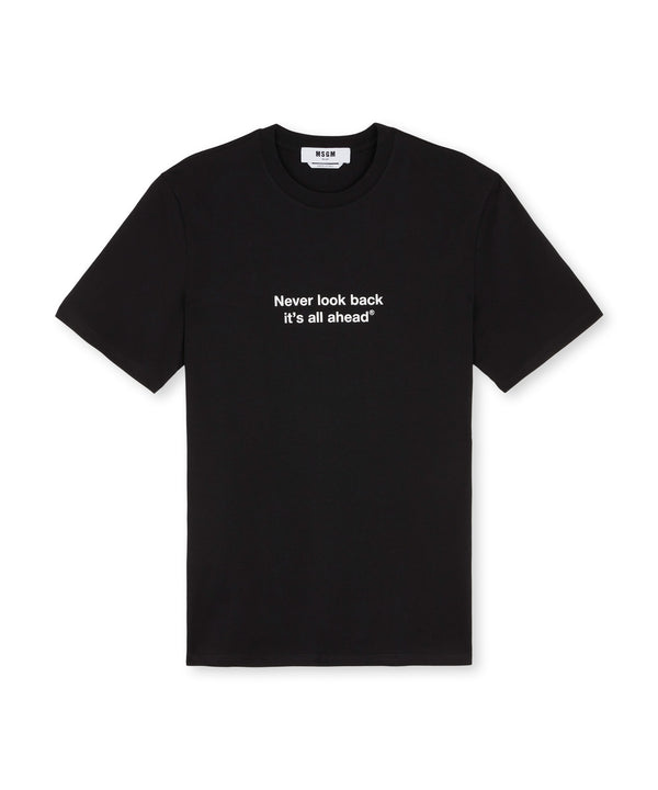 MSGM 티셔츠 T-shirt quote Never look back it