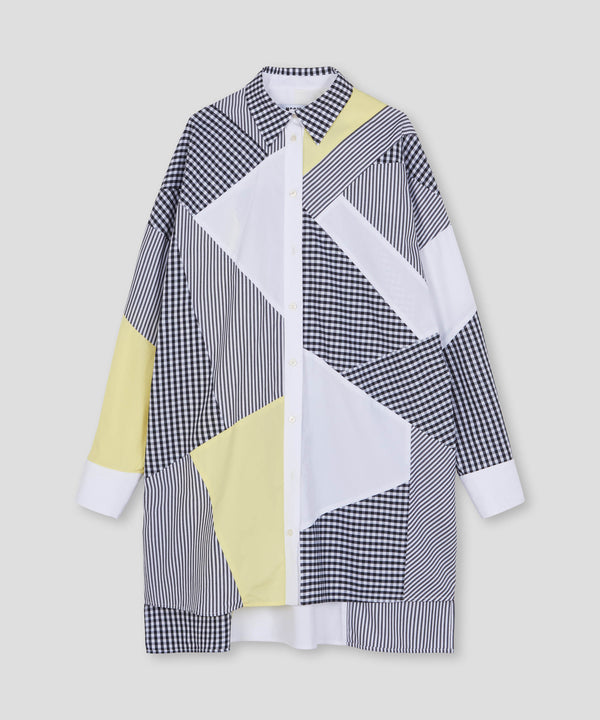 MSGM 원피스 Chemise dress with patchwork effect