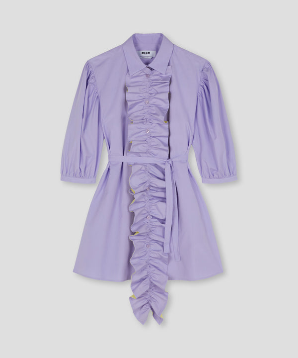 MSGM 원피스 Shirt dress with ruffles