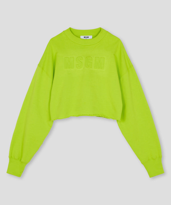 MSGM 맨투맨 Crew-neck cotton sweatshirt