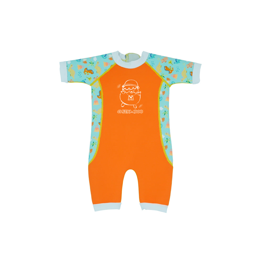 Warmiebabes Baby & Toddler Thermal Swimsuit UPF50+ Pink Monster – Cheekaaboo