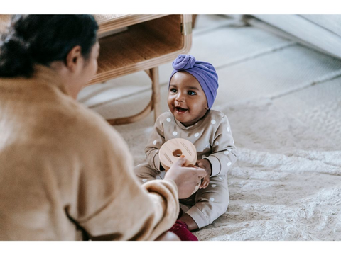 Mother play with daughter