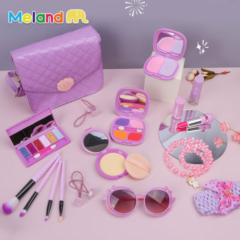 Purple girl handbag play set