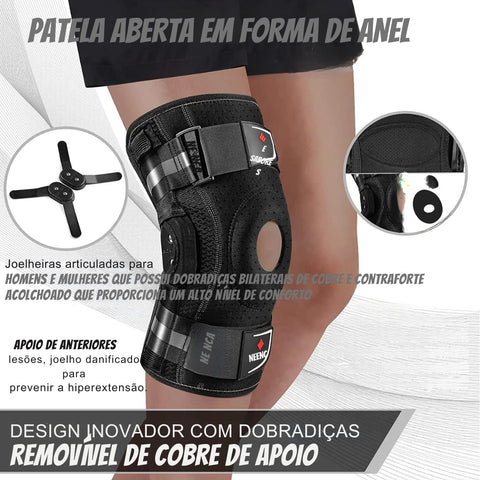 Joelheira Articulada OrtoMax com Gel Pad | Kaype Store