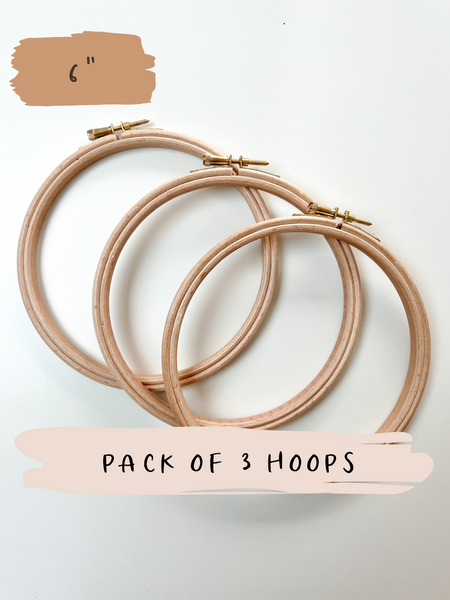 Elbesee Embroidery Hoops - Pack of 3, Various Size– Mindful Mantra  Embroidery