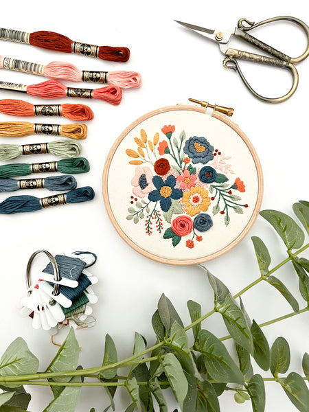 Bloom Anyways Floral Heart Embroidery Pattern – Emily June