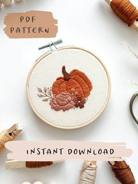 But First Coffee Embroidery Pattern with Instructions