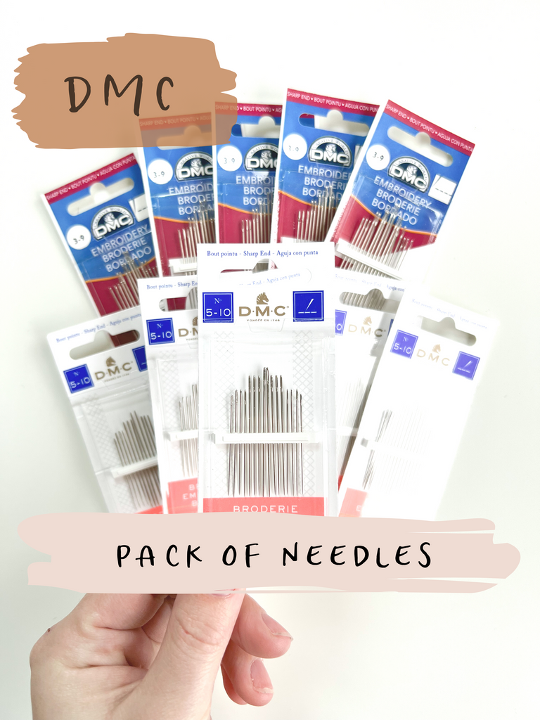 Do you know your needles? Types & sizes of hand embroidery needle