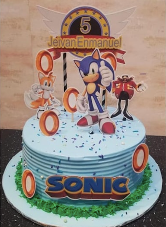 Adorno De Pastel De Sonic – Cake Toppers MJ