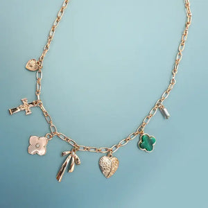 Green Clover Charm Necklace - Ground North Boutique