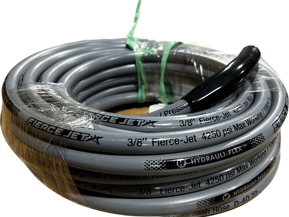 5/8 Soft Wash Hose  Hydrauli-Flex Tech with 1/2 Crimped Ends