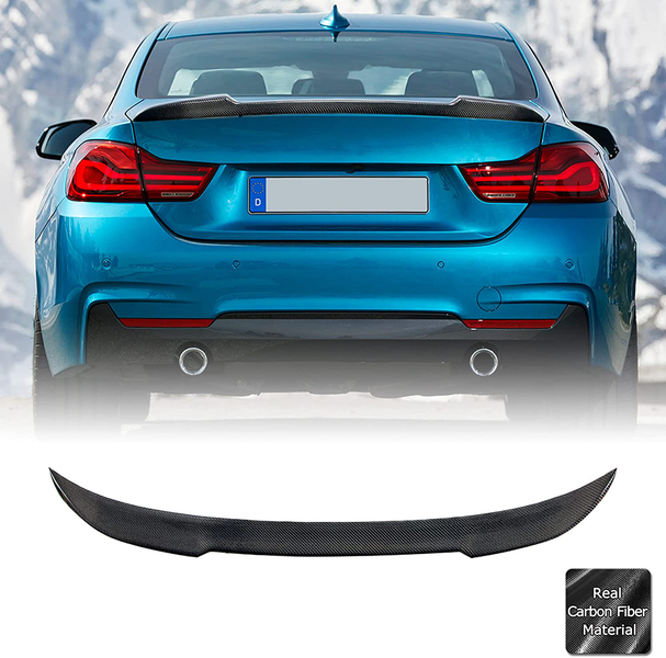 AeroBon Real Carbon Fiber Trunk Spoiler Compatible with 2014-2020 BMW