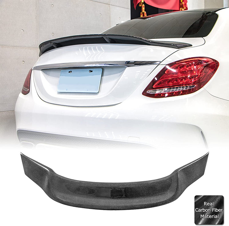 AeroBon Real Carbon Fiber Trunk Spoiler Wing Compatible with 2007-14 M