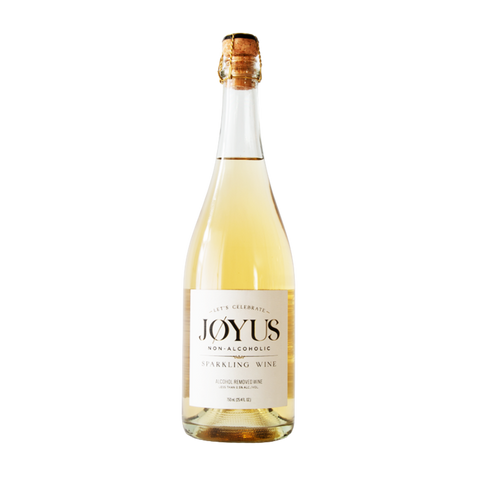 Bottle of Joyus Sparkling White Wine.