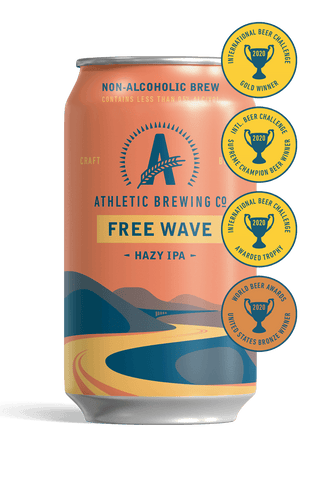 Athletic Brewing Co. Free Wave non-alcoholic hazy IPA.